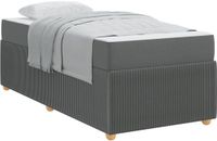 vidaXL Bedframe Donkergrijs Stof 80 x 200 cm