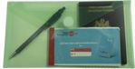 Exacompta 10x Pak van 5 Envelop tassen - PP met klittenband sluiting 25x13,5 - Geassorteerd - 56510E