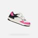 GEOX WASHIBA TIENERS Sneakers - WIT/FUCHSIA - Maat 32