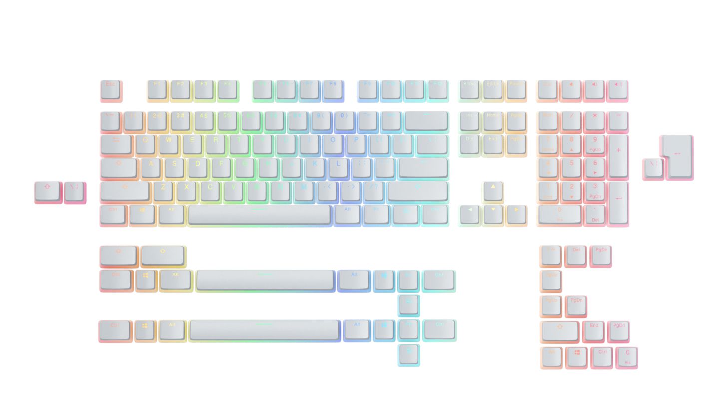 Glorious Gaming Aura V2 Toetsenbordkapje Wit PBT
