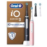 Oral-B iO3 Duopack Zwarte/Roze Elektrische Tandenborstel