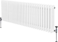 MonsterShop Traditionele 3 kolom radiator - wit - 600x1462mm - 15 jaar garantie