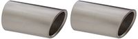 Audi 8P0071761A sport-eindpijp voor dubbele buis links in aluminiumlook mat