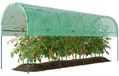 Outsunny Mini Kas-Staal, PE-400L x 120B x 170H cm-Groen