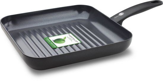GreenPan Cambridge Black Square Grill Pan - 28cm - PFAS Free