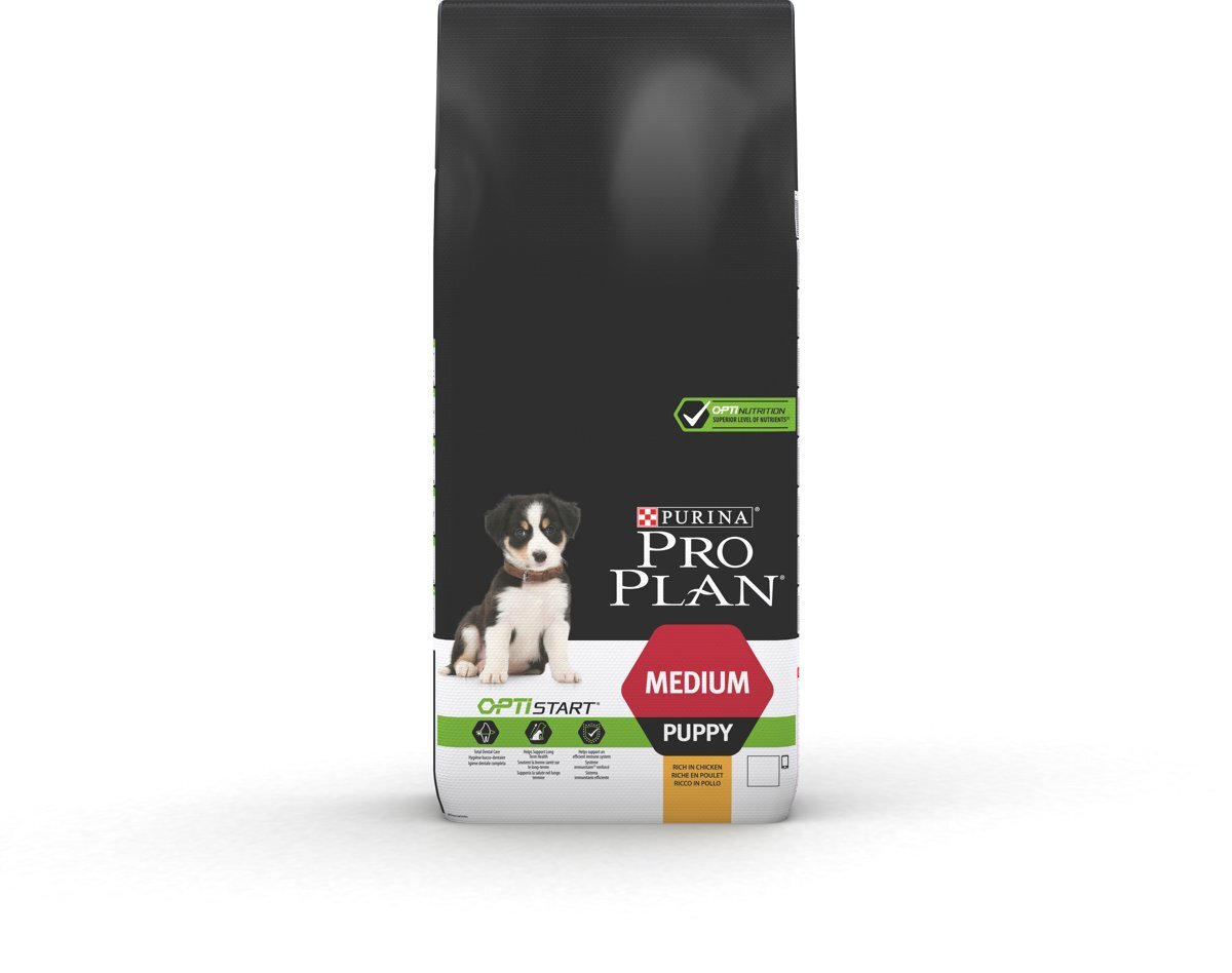 PRO PLAN Medium Puppy - Kip met Optistart - Hondenvoer - 12 kg