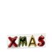 Mica Decorations guirlande de Noël en plastique xmas 7,5cm multi