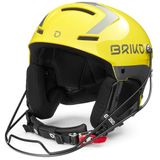 Briko Slalom Helmet Uniseks Volwassenen Shiny Yellow-Silve 60