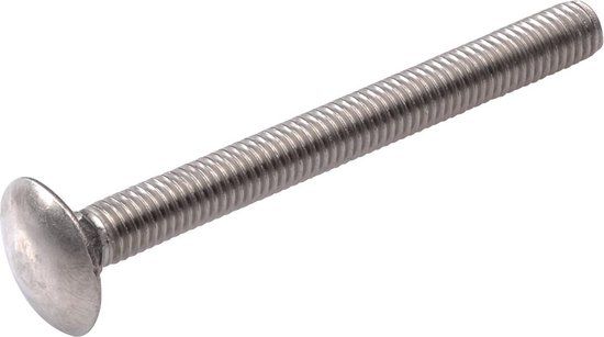 Hoenderdaal Fasteners Hoenderdaal Slotbouten RVS 6x20 Zonder Moer DIN 603 - 50 stuks