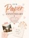 Our Paper Anniversary: A First Wedding Anniversary Gift for Husband or Wife – Guided Photo Album, Memory Book and Keepsake Journal for Our Love Story