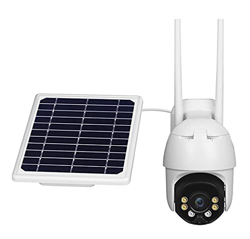 Dayu.p 4G LTE Solar Security Camera 1080p, Wireless Outdoor Security Monitoring, Night Vision, 360 °, Human Motion Detection, Full-Color Night Vision, Dual-Channel Audio (Size : 64g tf card)