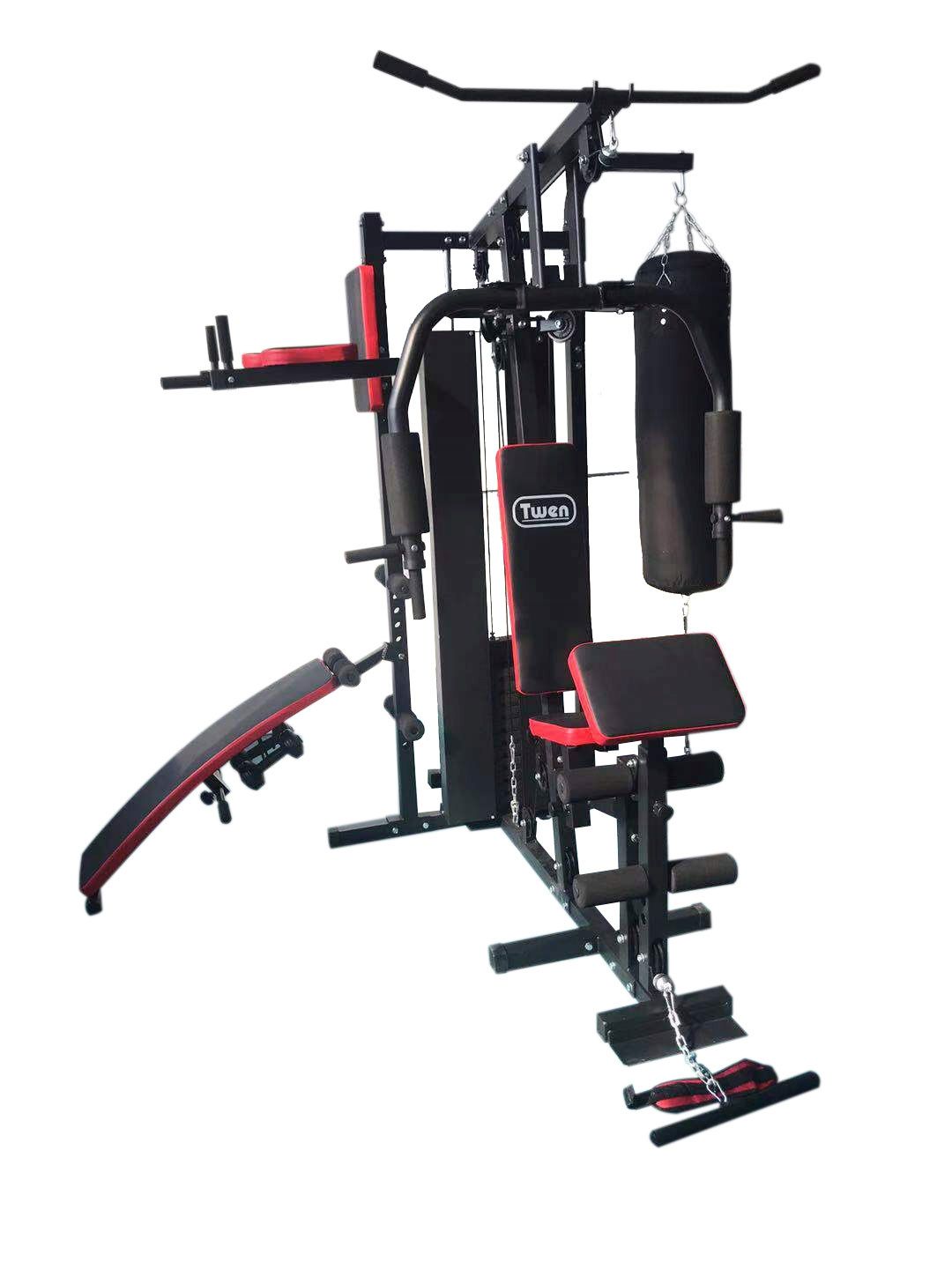 Viking Choice Krachtstation - Home gym - met 65 kg gewicht - en bokszak