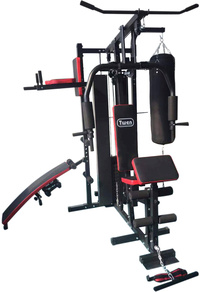 Viking Choice Krachtstation - Home gym - met 65 kg gewicht - en bokszak