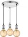 Home Sweet Home Hanglamp Geborsteld Staal Vintage Rond - Inclusief 3 LED Filament Lamp G180