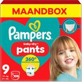 Pampers Baby-Dry Pants Maat 9 Maandbox 108 stuks 19+ KG