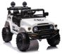 LEAN TOYS Voiture électrique, voiture à batterie, Toyota FJ, blanc, 4x4