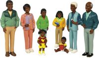 Miniland Figurine de famille africaine 8 unités multicolore Enfants