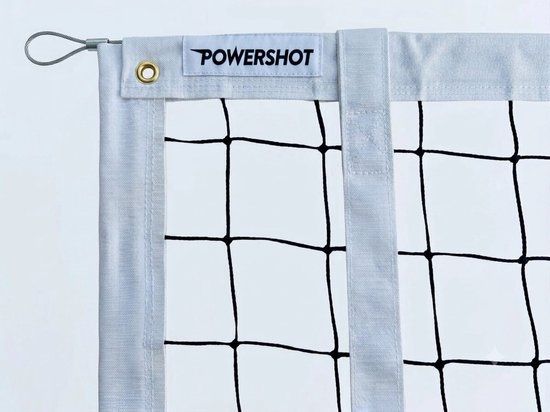 Power shot Netsportique GmbH Wedstrijdvolleybalnet versterkt met PVC-stroken