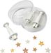 PME Sternausstecher - Set van 3 - Kunststoff - Weiß - 2 x 2 x 5 cm
