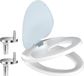 Toiletbril met soft close, ingebouwde zindelijkheidstraining en kinderzitje - Quick Release - Eenvoudige reiniging - Standaard O-vorm toiletdeksel