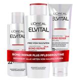 L'Oréal Paris Elvital Routine voor haarreparatie met shampoo, conditioner en pre-shampoo, met bond-repair-complex en citroenzuur, voor minder haarbreuk en meer glans, Bond Repair, 3-delig