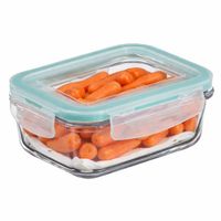 5Five Boîte de conservation avec couvercle - verre - hermétique - avec clips - 17 x 11 x 6 - 540 ml