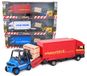 Toyland Diecast Metal Load and Go-voertuigset - Scania-vrachtvrachtwagen met vorkheftruck en pallet - Transportvoertuigspeelgoed - Jongensspeelgoed (Willekeurig)