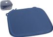 Gerimport Stoelkussen Anna - donkerblauw - 39 x 39 x 3 cm