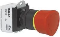 BACO L22ER01D Noodstopschakelaar Kunststof frontring, Zwart 600 V 10 A IP69K 1 stuk(s)