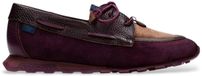 Hispanitas Zinnia bordeauxrode leren sneakers