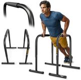 Trex Sport TX-040DS – Multifunctionele Dip bars – Voor Dips & Push-ups – Breedte & Hoogte Aanpasbaar – Verstelbaar Krachtstation – Thuisgym Fitness – Robuust Staal – 200 kg