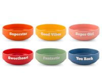 H&H Set 12 Ciotoline Vibes In New Bone China Cm 13