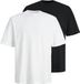 Jack & Jones JJEBRADLEY Tee O-Neck 2PK Heren T-shirt - zwart/wit - XXL