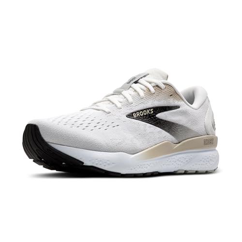 Brooks Ghost 16 Heren Sneakers - Wit/Crème/Roze - Maat 42.5 EU