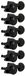 Grover 505BC6 Mini Machine Heads rotogrips