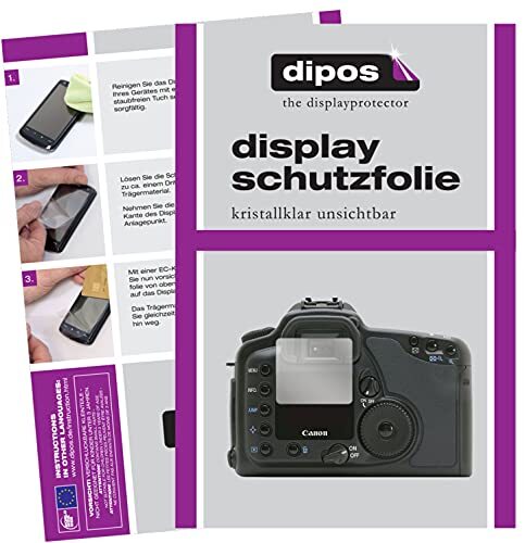 dipos I 5X beschermfolie compatibel met Canon EOS 10D schermfolie, helder