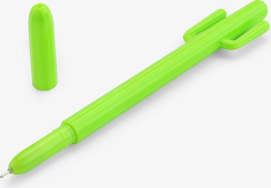 Mustard Desktop Pen Cactus - Kunststof - Groen