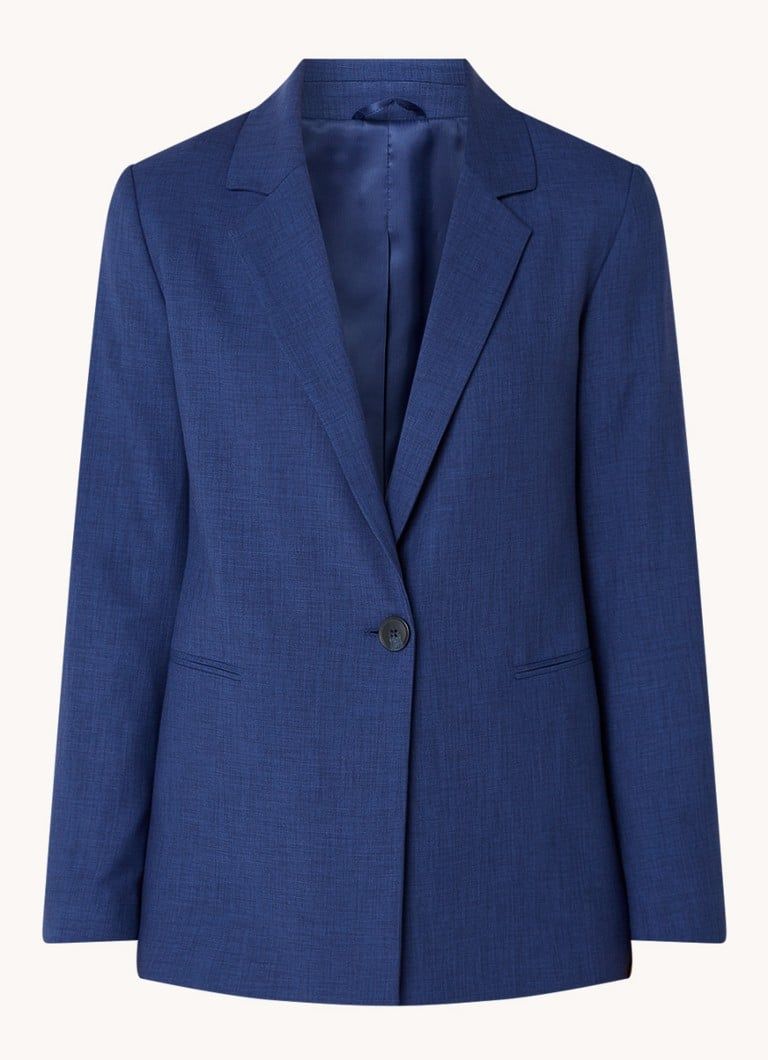 Benetton Blazer met paspelzakken en schoudervulling