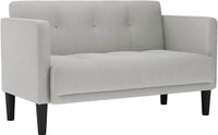 vidaXL Loveseat bank wolkengrijs 111 cm stof