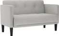 vidaXL Loveseat bank wolkengrijs 111 cm stof