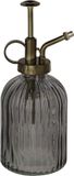 Esschert Design plantenspuit/vernevelaar - glas - antraciet/brons - 19 cm