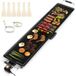 Costway Plancha électrique 1800W - Surface de cuisson 100 x 22 cm - 4 réglages de température - Bac d'égouttage amovible - Poignées anti-brûlure