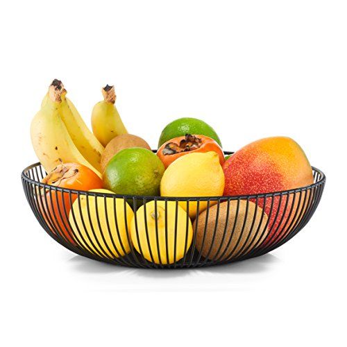 ZELLER Fruitmand - Zwart - Metaal