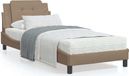 Maison Exclusive - Cadre de lit sans matelas Zadar cappuccino 100x200 cm similicuir
