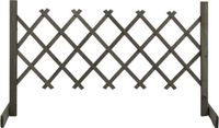vidaXL Tuinlatwerk 120x60 cm massief vurenhout grijs