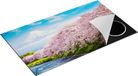 Chefcare Inductie Beschermer Roze Bloesembomen bij de Fuji Berg - 90x55 cm