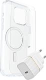 OtterBox Symmetry Clear Case bundel - Telefoonhoesje Screenprotector en Lader - iPhone 16 Pro Max
