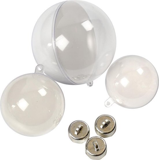 Creativ company Ballen om te decoreren, d: 5+6+8 cm, 60 stuks