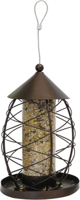 Rosewood Zaadhouder Vogel Lantaarn - Antiek