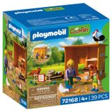 PLAYMOBIL Country 72168: Collecte des œufs à la poulailler, avec renard